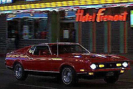 1971 Ford Mustang Mach I in Diamantenfieber.