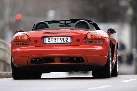 Statt Sidepipes konventioneller Auspuff: Dodge Viper in Euro-Version