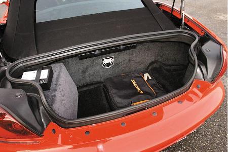 Wenig Volumen, schwergängige Klappe: der Kofferraum