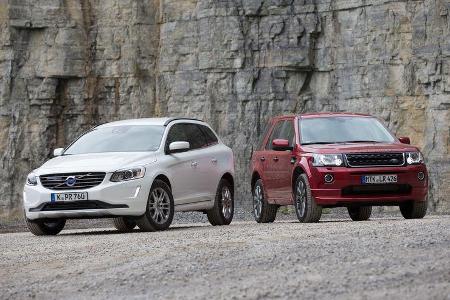 Land Rover Freelander, Volvo XC 60, Frontansicht