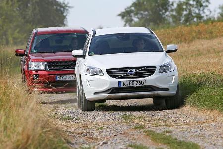 Land Rover Freelander, Volvo XC 60, Frontansicht