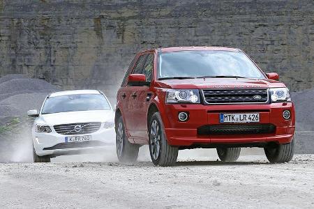 Land Rover Freelander, Volvo XC 60, Frontansicht