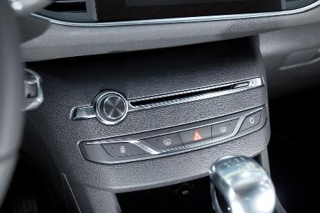 Peugeot 308 125 THP, Mittelkonsole, Schalthebel