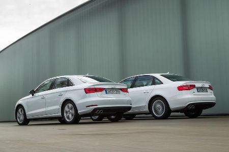 Audi A3 2.0 TDI, Audi A4 2.0 TDI, Heckansicht