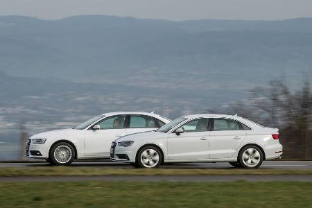 Audi A3 2.0 TDI, Audi A4 2.0 TDI, Seitenansicht