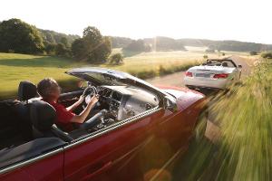Audi S5 Cabrio, Mercedes E 400 Cabrio, Fahrt