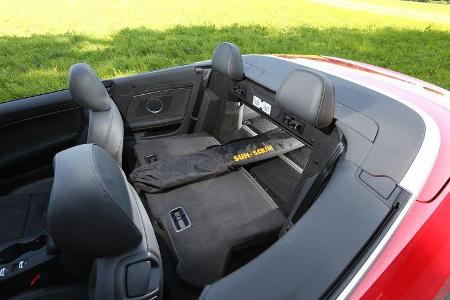 Audi S5 Cabrio, Rücksitz, Skisack