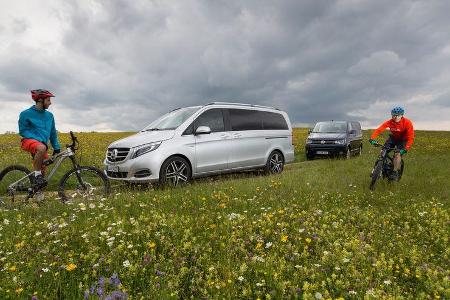 Mercedes V 250 Bluetec, VW Multivan 2.0 BiTDI BMT, Impression