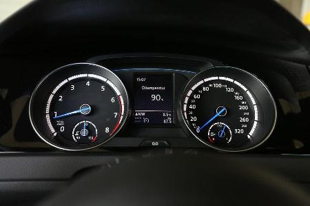 VW Golf R, Rundinstrumente