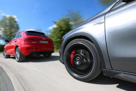 Audi RS Q3, Mercedes GLA 45 AMG, Ausfahrt