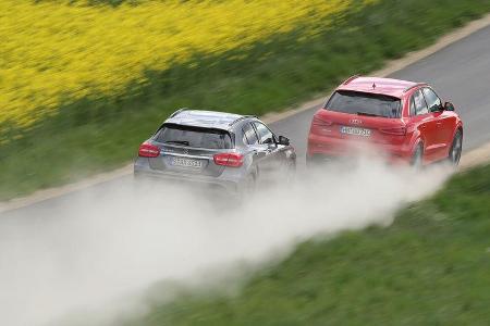 Audi RS Q3, Mercedes GLA 45 AMG, Heckansicht