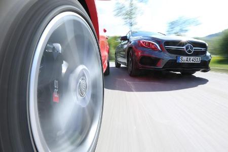 Audi RS Q3, Mercedes GLA 45 AMG, Ausfahrt