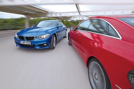 BMW 428i, Mercedes E 250 Coup, Fahrt