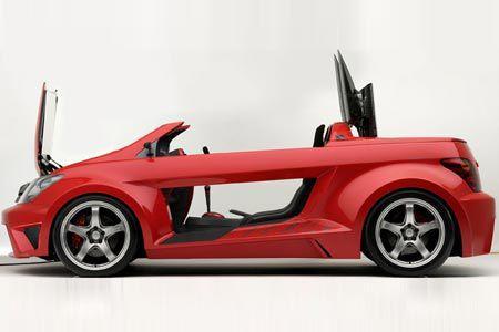 ...futuristischen Weiterentwicklung des Kleinwagenthemas.