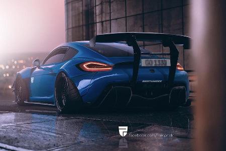 Porsche Cayman - Photoshop - Rain Prisk 2015