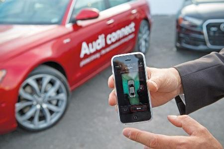 Audi connect, Testwagen, Smartphone