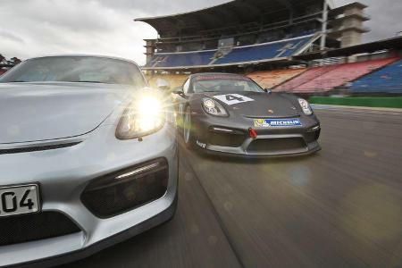 Porsche Cayman GT4 und GT4 Clubsport, Tracktest, Impression