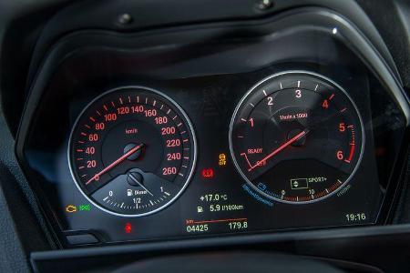 BMW 116d EDE, Rundinstrumente