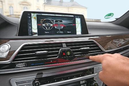 BMW 750i xDrive, Navi, Display
