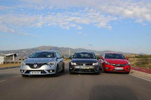 Renault Mgane dCi 130, Opel Astra 1.6 CDTI, VW Golf 1.6 TDI