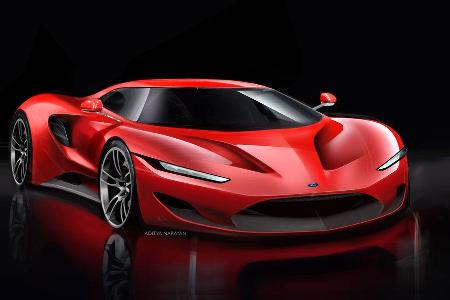 Ford GT - Supersportwagen - Entwicklung - frhe Skizzen
