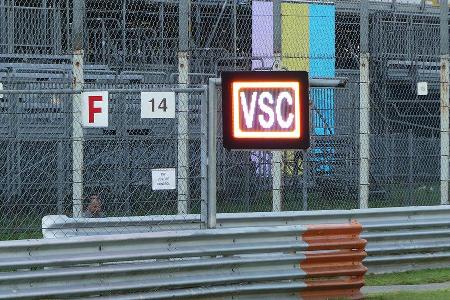 VSC - Formel 1 - GP Italien - Monza - 31. August 2016