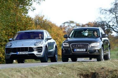 Audi Q5, Porsche Macan, Frontansicht