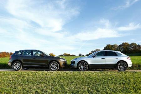 Audi Q5, Porsche Macan, Seitenansicht