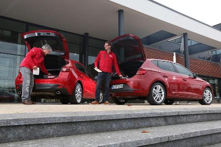 Seat Leon 2.0 TDI, Mazda 3 Skyaktiv D 150, Heckklappe