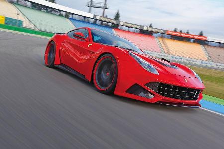 Novitec-Ferrari F12 N-Largo, Seitenansicht, Kurvenfahrt