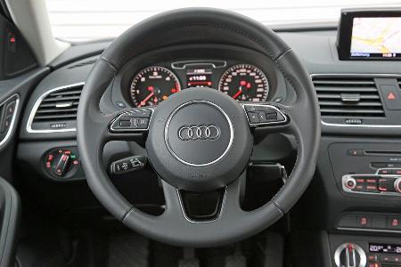 Audi Q3 2.0 TDI, Lenkrad, Rundinstrumente