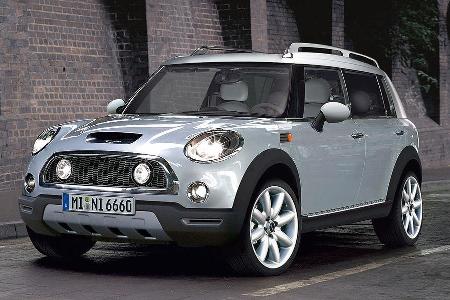 Der für 2010 erwartete Crossover von Mini verfügt über Allradantrieb und kommt äußerlich sehr dramatisch daher.