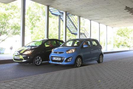 Ford KA Titanium, Kia Picanto ISG Spirit, Front