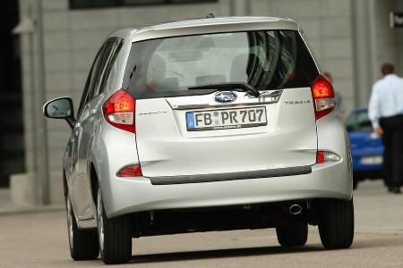 Der Bremsweg des Subaru Trezia beträgt unbeladen 38,6 Meter, beladen 39 Meter.