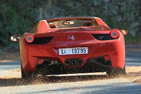 Ferrari 458 Spider, Heck