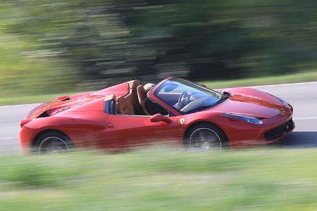 Ferrari 458 Spider, Seitenansicht
