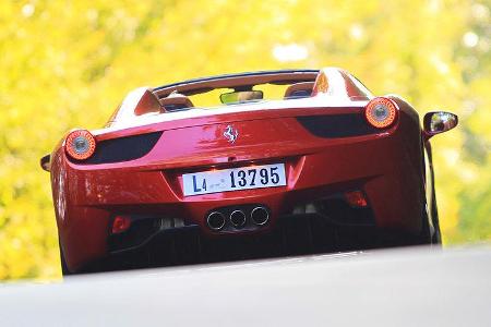 Ferrari 458 Spider, Heck