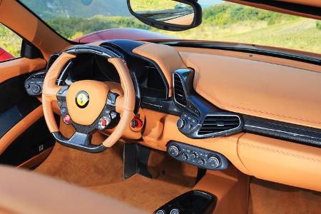 Ferrari 458 Spider, Cockpit, Lenkrad