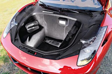 Ferrari 458 Spider, Kofferraum, Laderaum