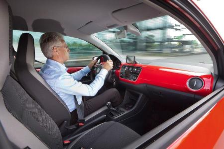 VW Up, Fahrer, Cockpit