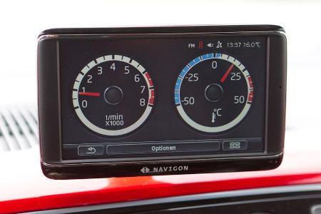 VW Up, Bildschirm