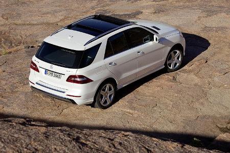 Mercedes M-Klasse, Dach, Vogelperspektive