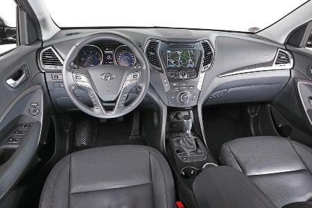Hyundai Santa Fe 2.2 CRDi 4WD, Cockpit, Lenkrad