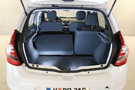 Dacia Sandero, Kofferraum