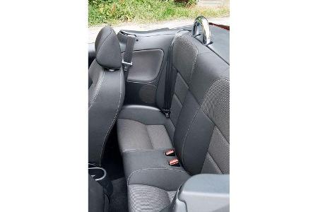 Peugeot 207 CC, Rückbank
