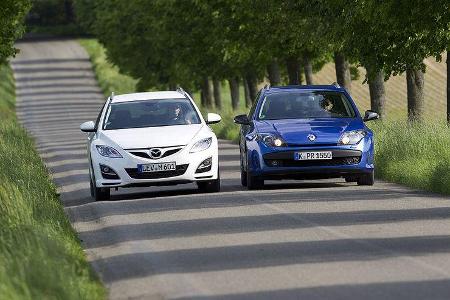 Mazda 6 Kombi und Renault Laguna