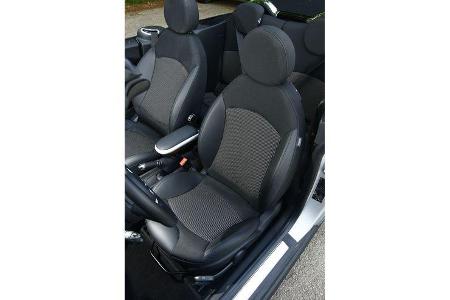 Mini One Cabrio, Fahrersitz