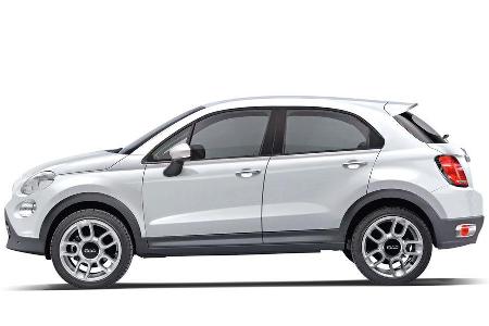 Fiat 500X, Seitenansicht