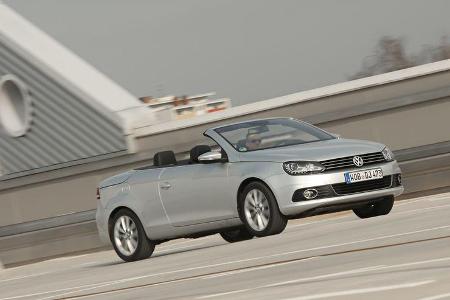 VW EOS 1.4 TSI, Seitenansicht, Cabrio, offen
