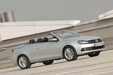 VW EOS 1.4 TSI, Seitenansicht, Cabrio, offen